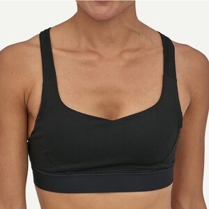 Patagonia Women's Switchback Sports Bra Black Size Medium Active Athleisure Gym